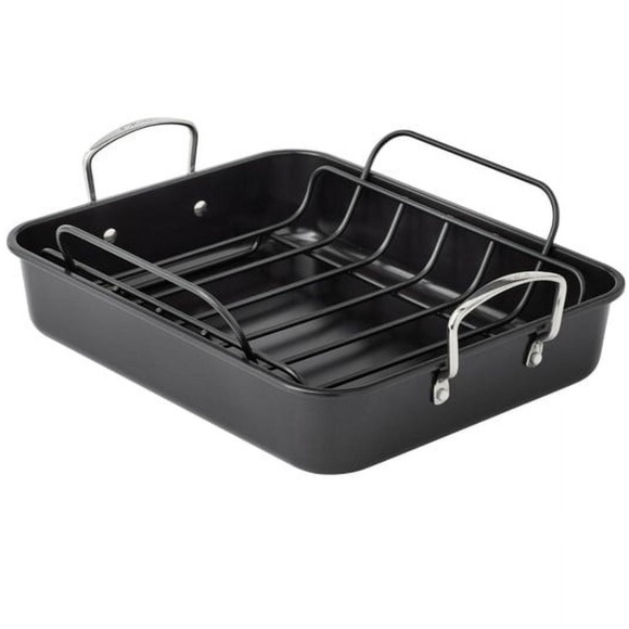 The Pioneer Woman Black non-stick Roasting Pan - Picture 5 of 5